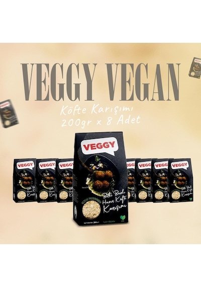 Veggy Vegan Köfte Karışımı 200gr X 8 Adet-2058