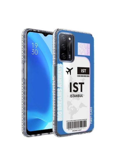 Oppo A54 4G Kilif Airbag Kenarli Renkli Desenli Elegans Kilif 561996996