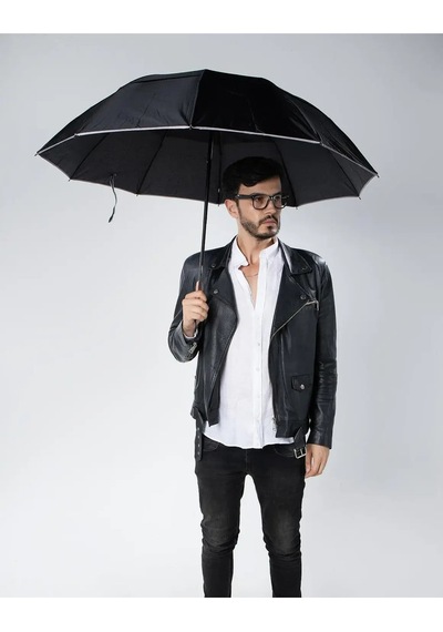 Bosile Siyah Çift Katlı Protokol Unisex Şemsiye M21mar207ckr001