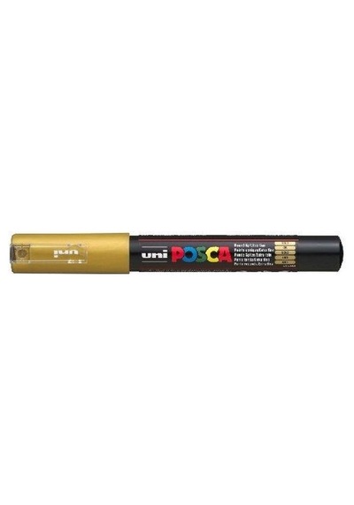 Tahtakalehobi Uni Posca Pc-1M Boyama Markörü 0.7 Mm Metalik Altın