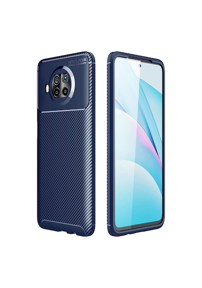 Xiaomi Mi 10t Lite Uyumlu Kılıf Auto Focus Karbon Kapak - Lacivert
