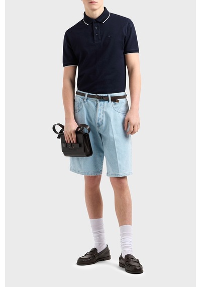 Emporio Armani Erkek Polo Yaka T Shirt Em000858 Af12955 Ub118 Lacivert Lacivert