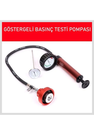 Badem10 Nt Tools Radyatör Kaçak Tespit Cihazı Basınç Testi Kiti Nta1036