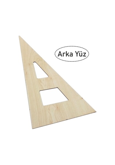 Riga Ahşap Cetvel Takımı Kahverengi