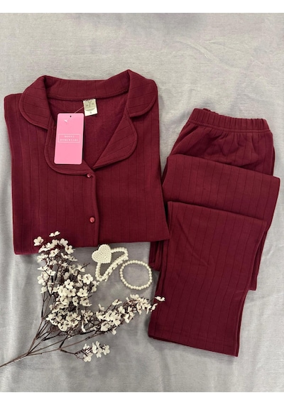 Mh Moony Homewears Sofliş Bordo Kışlık Termal Merlin Kumaş Pijama Takımı Güzel Bordo Mh Moony Homewears Sofliş Bordo Kışlık Termal Merlin Kumaş Pijama Takımı Güzel Bordo