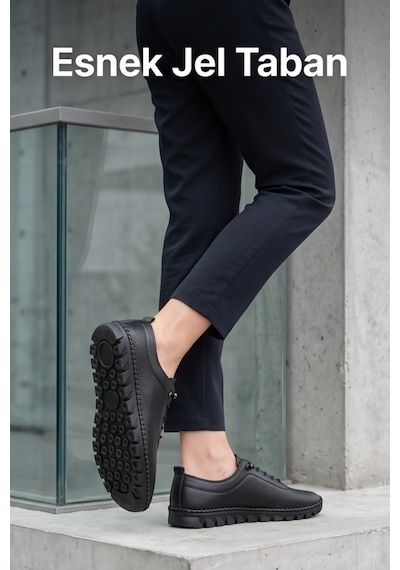 Liarca Flexigel Tam Ortopedik Jel Tabanlı Kadın Siyah Loafer - Ultra Esnek Nefes Alabilir Hafif Günlük ... Liarca Flexigel Tam Ortopedik Jel Tabanlı Kadın Siyah Loafer - Ultra Esnek Nefes Alabilir Hafif Günlük ...