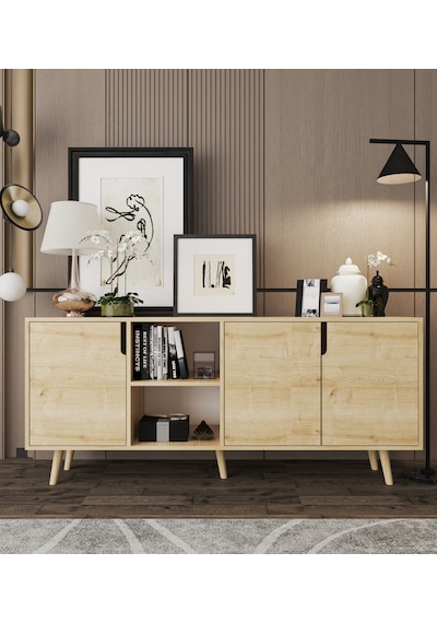 Latina Modern Konsol 3 Kapaklı 180 Cm Safir Meşe Safirmeşe