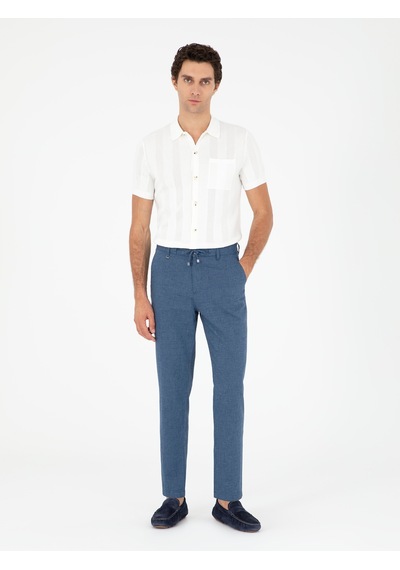 Cacharel İndigo Carrot Fit Kanvas Pantolon Mavi Cacharel İndigo Carrot Fit Kanvas Pantolon Mavi