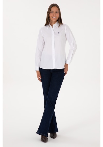 U.s. Polo Assn. Kadın Beyaz Gömlek Basic 50308023-vr013 Beyaz