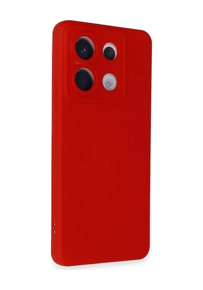 Xiaomi Redmi Note 13 Pro 5g Uyumlu Kılıf Nano İçi Kadife Silikon - Kırmızı