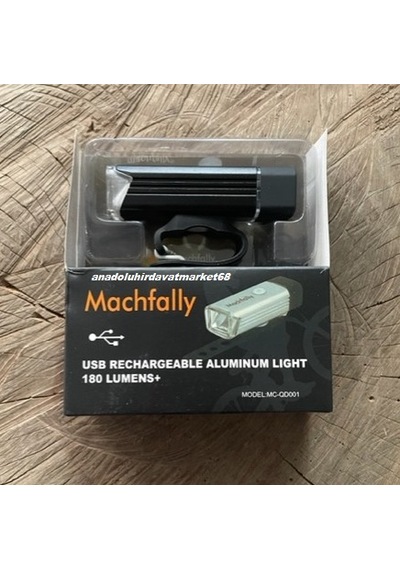 Mac Metal Gövde Led Bisiklet Feneri Şarjlı Bisiklet Lambası Klipsli 4 Farklı Beyaz