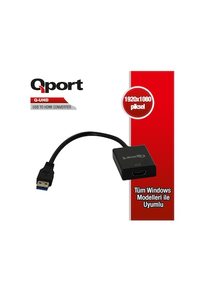 Qport Q-uhd Usb 3.0 To Hdmı Dönüştürücü