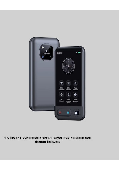 Taşınabilir Akıllı Tercüme Cihazı Gerçek Zamanlı Ses Ve Metin Çevirisi