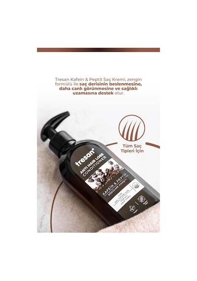 Tresan Conditioner Kafein Peptit Saç Kremi 300 Ml 2 Adet