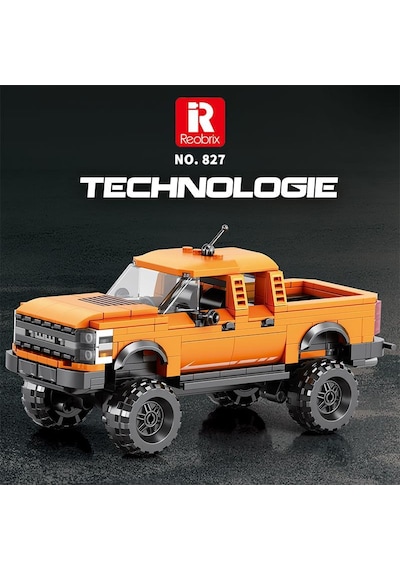 Reobrix Technic 827 Ford F-150 Raptor Kamyon Araba Yaratıcı Yapı Blok Seti Building Blocks - 423 Parça