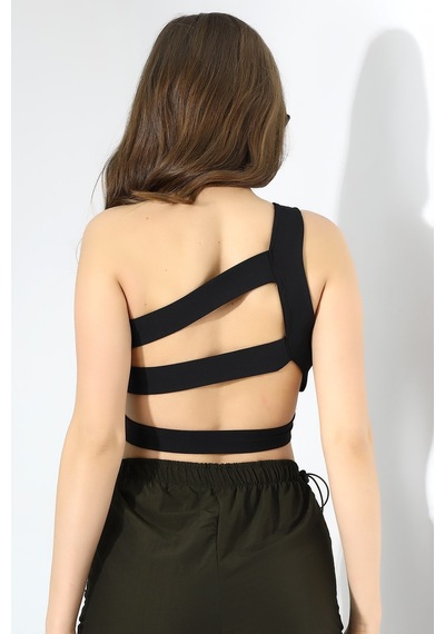 Winmoda34 Büstiyer Tek Omuz Detaylı / One Shoulder Büstiyer Tek Omuz Sırt Detaylı Kadın Büstiyer siyah Winmoda34 Büstiyer Tek Omuz Detaylı / One Shoulder Büstiyer Tek Omuz Sırt Detaylı Kadın Büstiyer siyah
