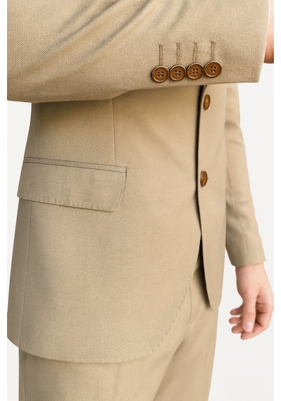 Erkek Camel Çift Düğmeli Çift Yırtmaçlı Takım Elbise Desenli Dokuma Kumaş, Klasik & Modern Kesim Camel Erkek Camel Çift Düğmeli Çift Yırtmaçlı Takım Elbise Desenli Dokuma Kumaş, Klasik & Modern Kesim Camel
