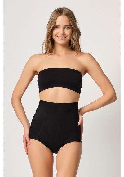 Siyah Mı Emay 2931 Karın Balen Destekli Slip Lazer Korse Siyah