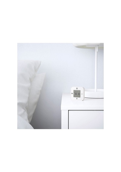 Ikea Klockıs Fonksiyonel Saat, Beyaz, 7x7 Cm