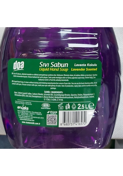 Doa Sıvı Sabun Lavanta 2,5 Lt X 3 Adet