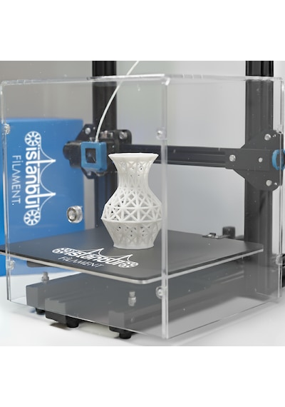 İstanbul Filament 3d Baskı Pla Filament Şeffaf Natürel 1 Kg Ø 1,75mm 0,05 Mm Bambu Lab Uyumludur 1.75mm