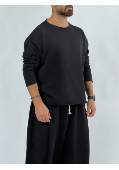 Tasarım Oversize Siyah Erkek Takım Coc3410