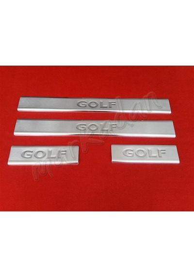 Markadan Vw Golf 7 Krom Kapı Eşiği 2013 Sonrası 4 Parça  Paslanmaz