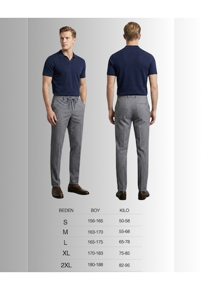 Erkek Jagger Pantolon Klasik Jogger Likralı Erkek Kumaş Pantolon
