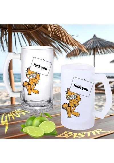 Garfield Buzlu Ya Da Buzsuz Bira Bardağı 109