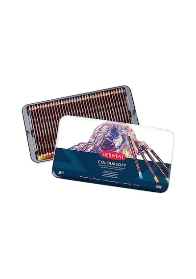 Derwent Coloursoft Kuru Boya Kalemi 36Lı Set