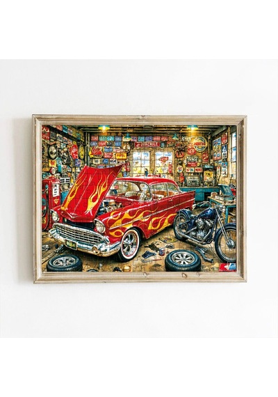 Ks Games 500 Parça Klasik Garaj Yaşamı Classic Garage Life Puzzle - David Petterson - 20104