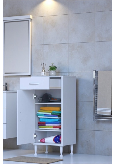 Eliusta Taha 45 Cm 3 Bölmeli Beyaz Çok Amaçlı Dolap 2 Raflı Banyo Mutfak Dolabı 45x88x32,5 Cm Düzenleyici Beyaz Eliusta Taha 45 Cm 3 Bölmeli Beyaz Çok Amaçlı Dolap 2 Raflı Banyo Mutfak Dolabı 45x88x32,5 Cm Düzenleyici Beyaz