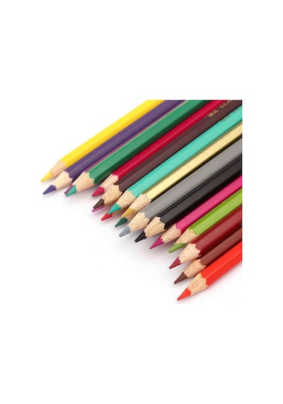 Faber Castell Kuru Boya Kalemi 15 Renk + 3 Metalik Renk