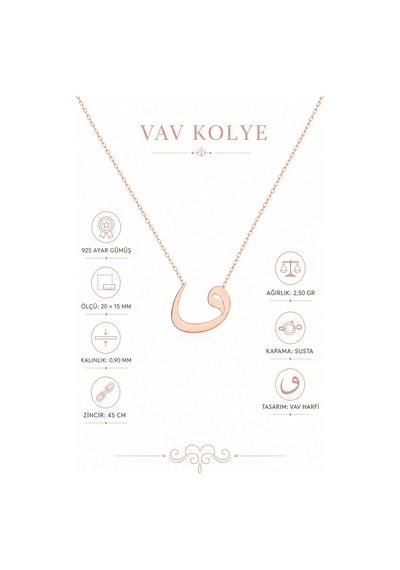 Vav Kolye - Rose Rose Gold