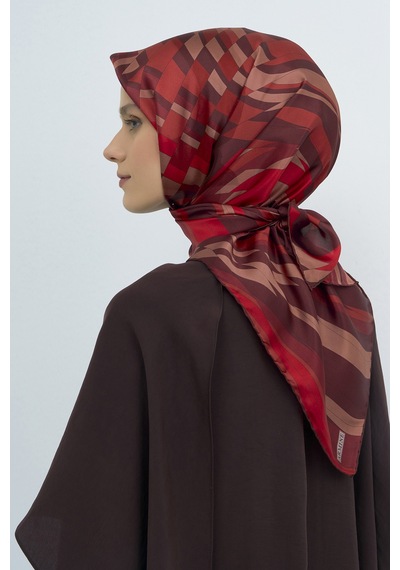 Saf İpek Sura Eşarp-2026 İlkbahar-yaz- 950700d Bordo