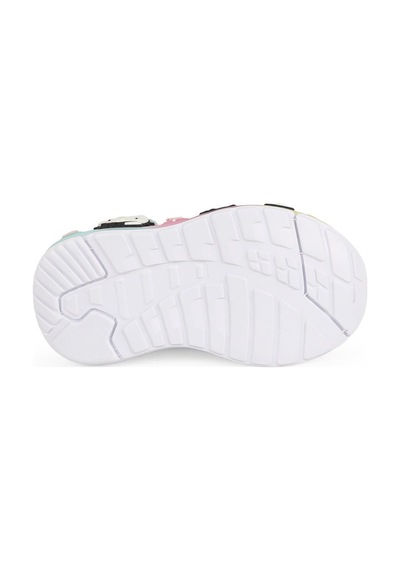 Pepino Kız Bebek Spor Ayakkabı Sevimli 3d Figürlü Hologram Parlak Cırt Cırtlı Hafif Esnek Işıklı Taban Sneaker 2184 Byz-pudra