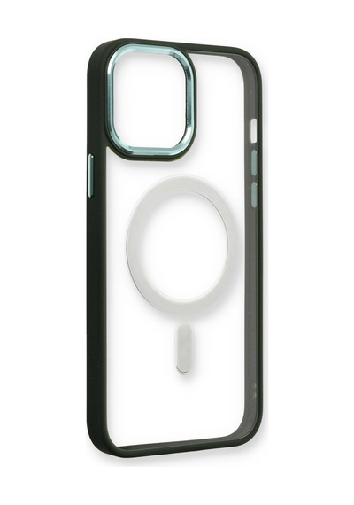 Apple iPhone Uyumlu  14 Pro Max Uyumlu Kılıf Room Magneticsafe Silikon - Köknar Yeşili