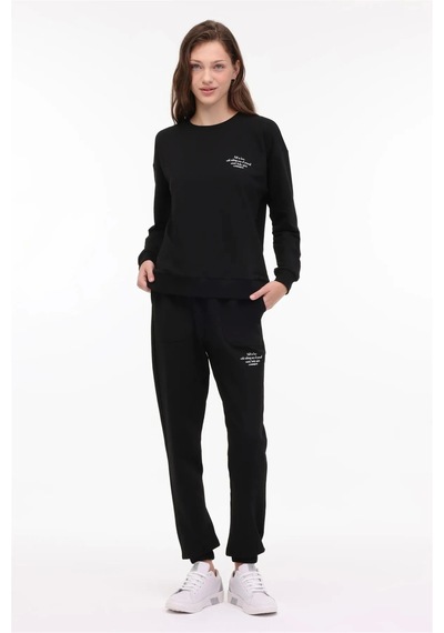 Lumberjack A10178487708010 Wb Anna 16 4pr Sıyah Kadın Orme Sweatshırt Siyah