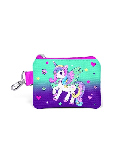 Coral High Mor Yeşil Unicorn Bozuk Para Çantası - Kız Çocuk