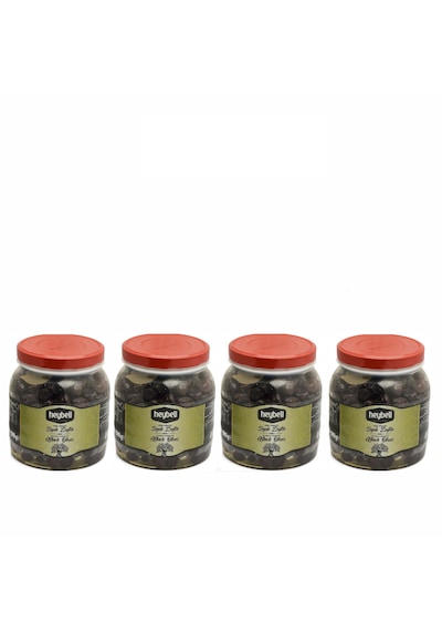 Heybelihan Siyah Zeytin 1 Kgx4 Adet Pet Kavanoz