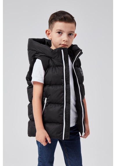 Benitto Kids Kapüşonlu Erkek Çocuk Şişme Yelek 51311 Siyah