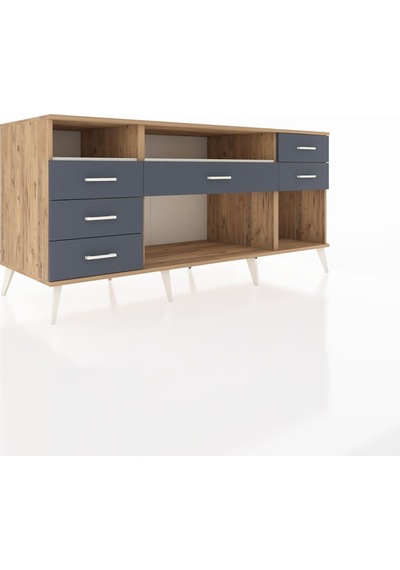 Kronos Konsol 2 Raflı 6 Çekmeceli 176x59x83 Çam-aytaşı/antrasit Aytaşı/antrasit Kronos Konsol 2 Raflı 6 Çekmeceli 176x59x83 Çam-aytaşı/antrasit Aytaşı/antrasit