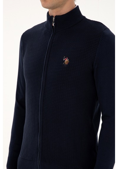 U.s. Polo Assn. Erkek Lacivert Hırka Triko 50307800-vr033 Lacivert