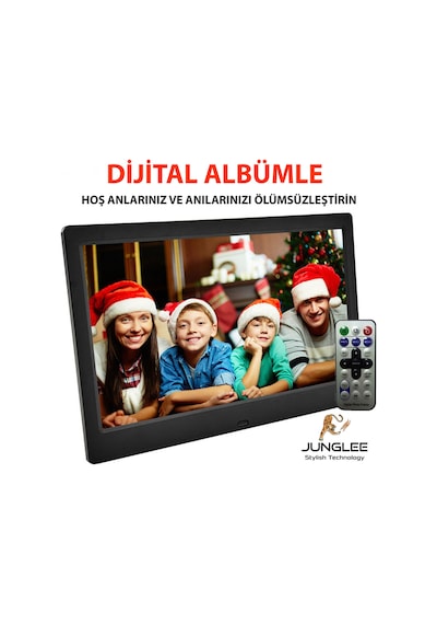10 İnç Dijital Fotograf Çerçevesi Led Hd Ekran Usb/sd Mp3/mp4 Çalar Video Oynatma Uzaktan Kumandalı