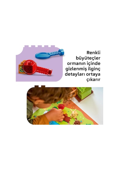 LEGO® DUPLO® Vahşi Hayvanlarla Keşif Ormanı 10480 – 2 Yaş ve Üzeri Çocuklar için 6 Hayvan İçeren Oyuncak Yapım Seti (131 Parça)