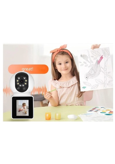 1080p Wifi Kamera Bebek İzleme Monitörü 2mp 2.4 İnç Ekran Ev Güve