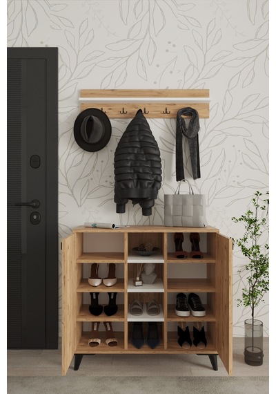 Akasya 2 Kapaklı Ayakkabılık, Vestiyer, Portmanto, Askılık, 90 Cm, Atlantik Çam - Beyaz Atlantik Çam - Beyaz Akasya 2 Kapaklı Ayakkabılık, Vestiyer, Portmanto, Askılık, 90 Cm, Atlantik Çam - Beyaz Atlantik Çam - Beyaz
