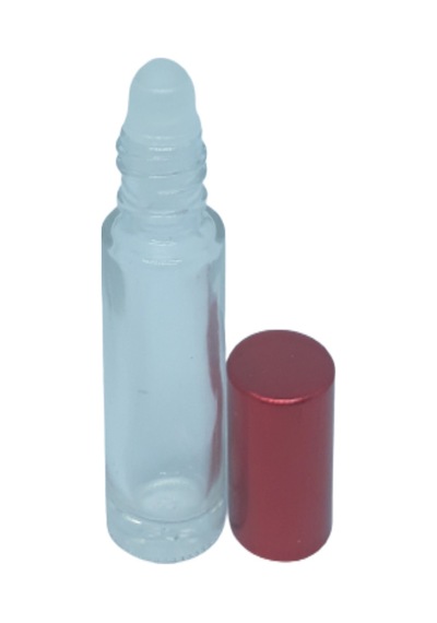 Boş Parfüm Şişesi 4-5 ML 5 Adet Roll-on Kırmızı Kapaklı Boş Şişe