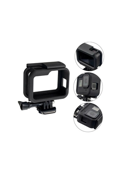 Oem Marka F8 Gopro 8 İçin Plastik Kafes Siyah