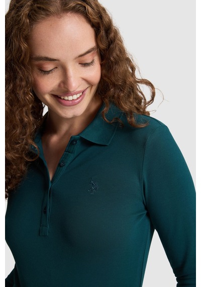 U.S. Polo Assn. Kadın Yeşil Basic Sweatshirt 50326760 Vr060 Eden Green